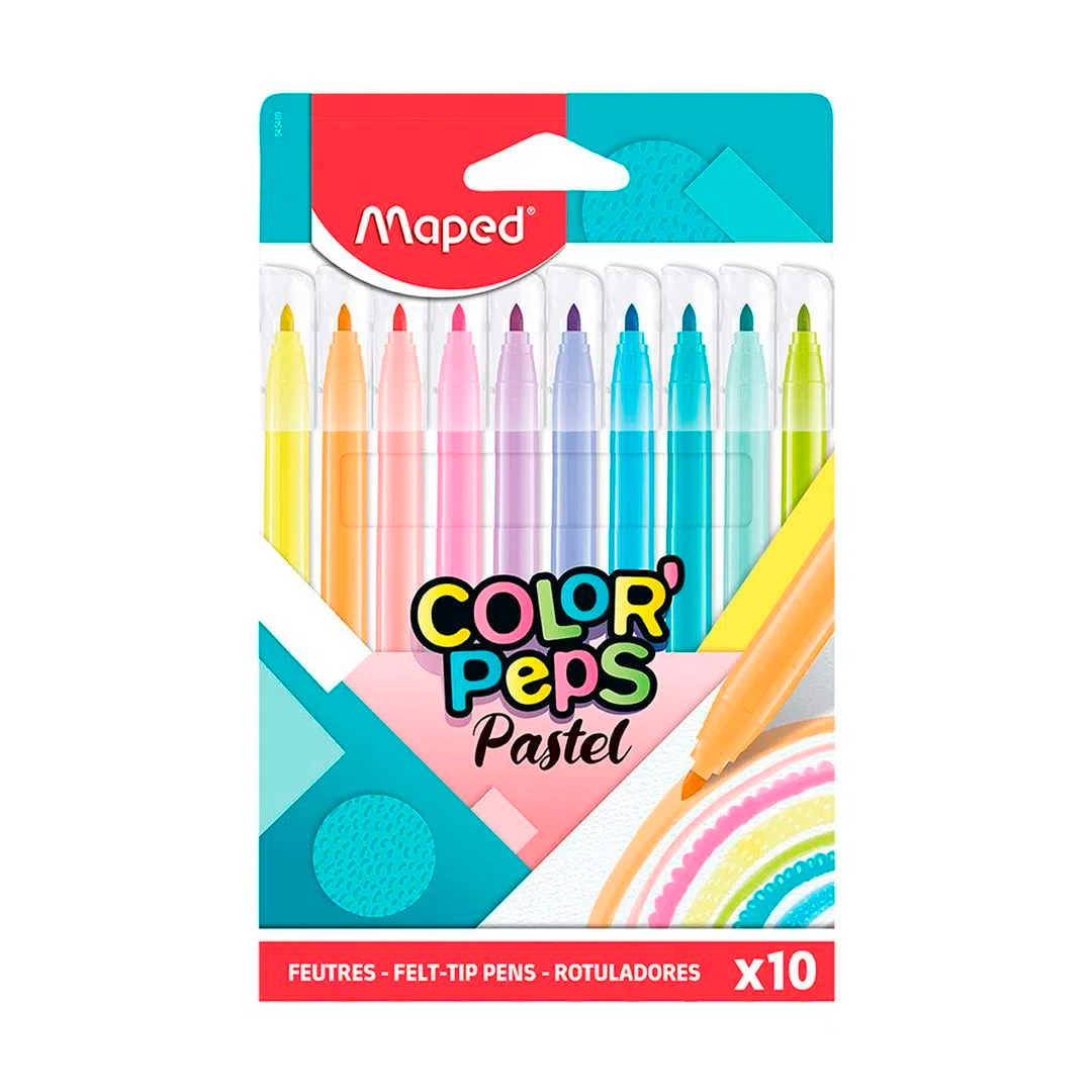 Plumones Pastel Maped x10