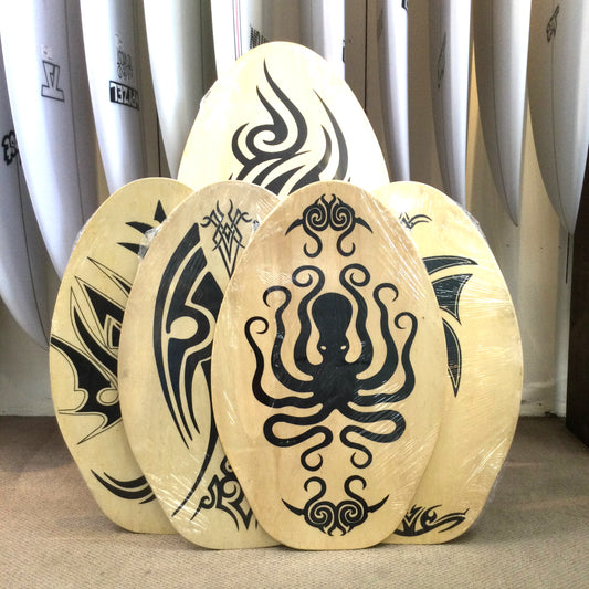 Blue Monogram Bandana Wood Escale Skimboard