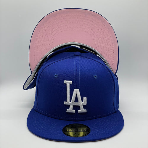 Toronto Blue Jays Pop Sweat pink UV New Era 59Fifty fitted hat cap blue