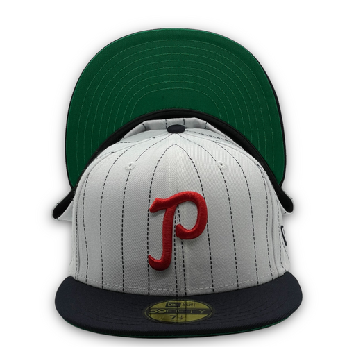 59FIFTY Milb New Orleans Pelicans 1942 Jersey Front 2-Tone Chrome/Red - Green UV 7