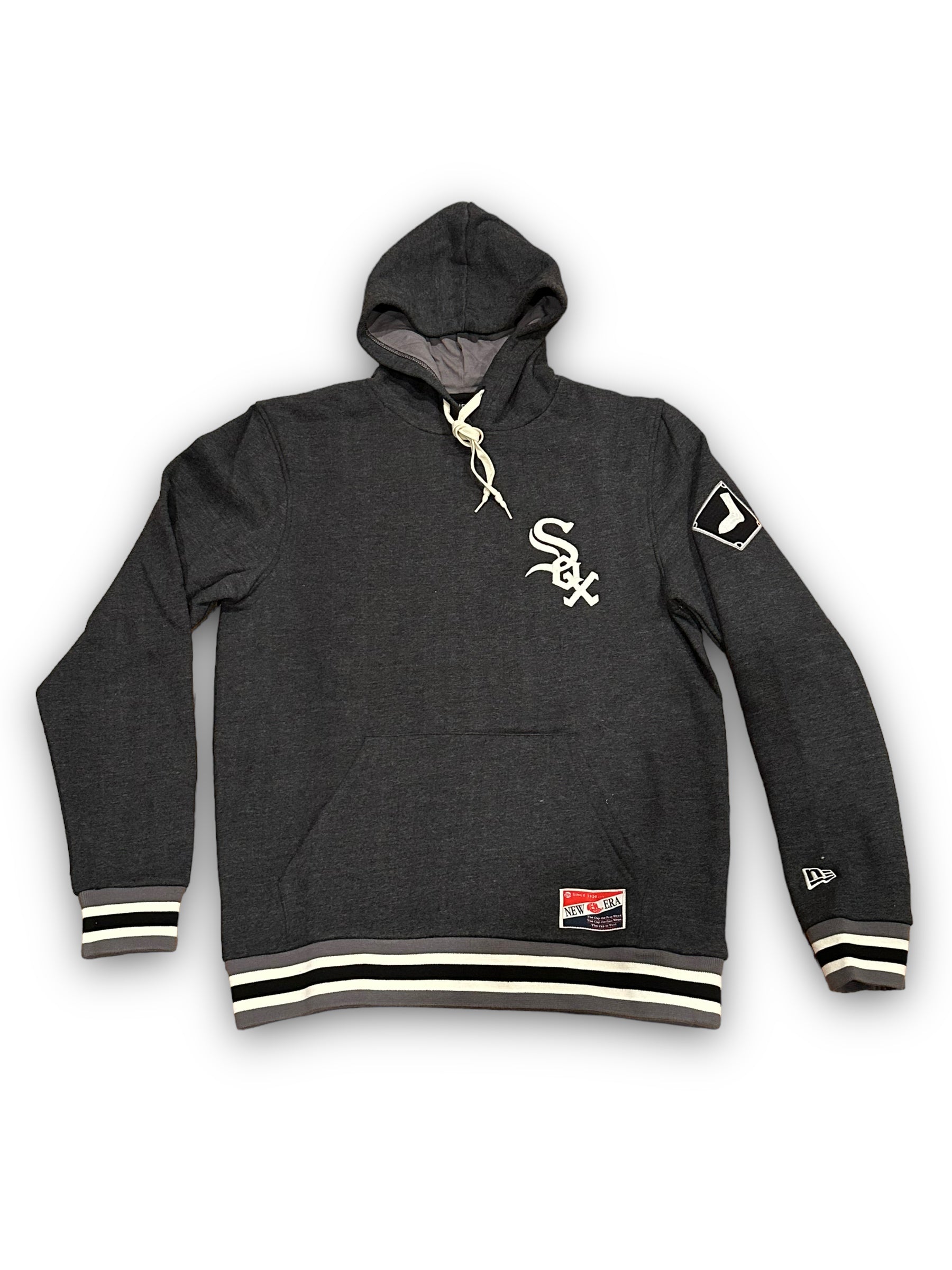 Chicago White Sox New Era Throwback Hoodie - Charcoal Grey