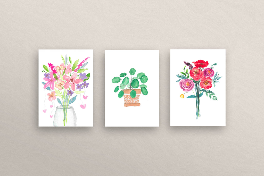 kaarten met bloemen zonder tekst Mir Design