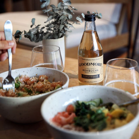 Meal with Goodmore Kombucha