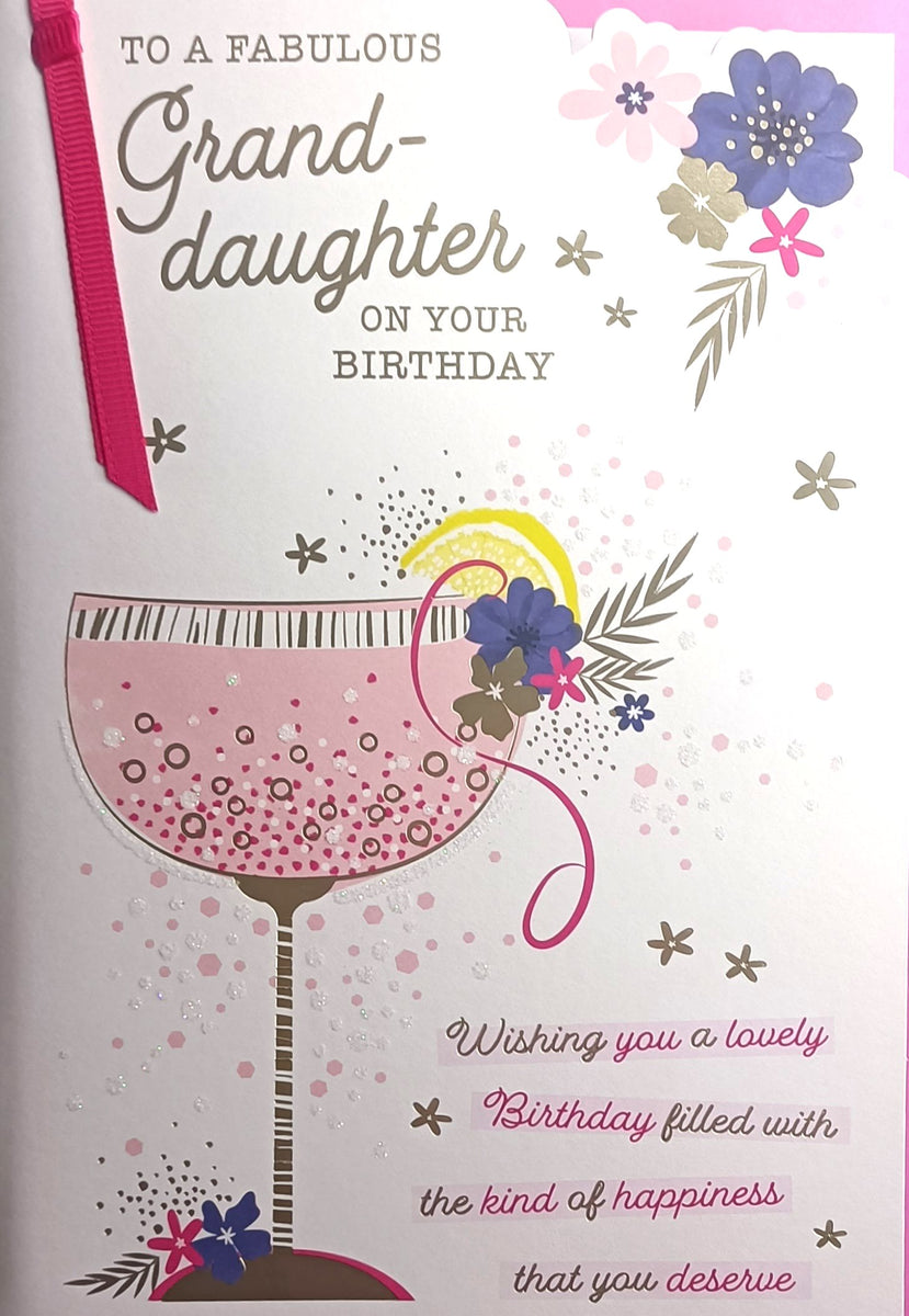 Granddaughter Birthday - Cocktail – Cards Delights