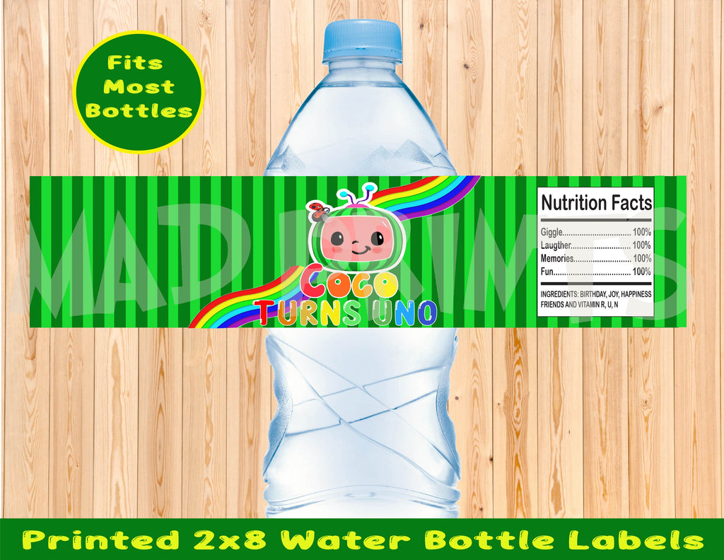 Sonic the Hedgehog Birthday Water Bottle Label Printable