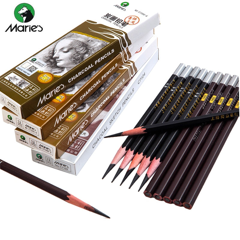Corot White Sketch Charcoal Pencil Set Hightlight Standard Pencil Beginner  Sketching Drawing Pencils Set Painting Art Supplies From Zaful, $7.54