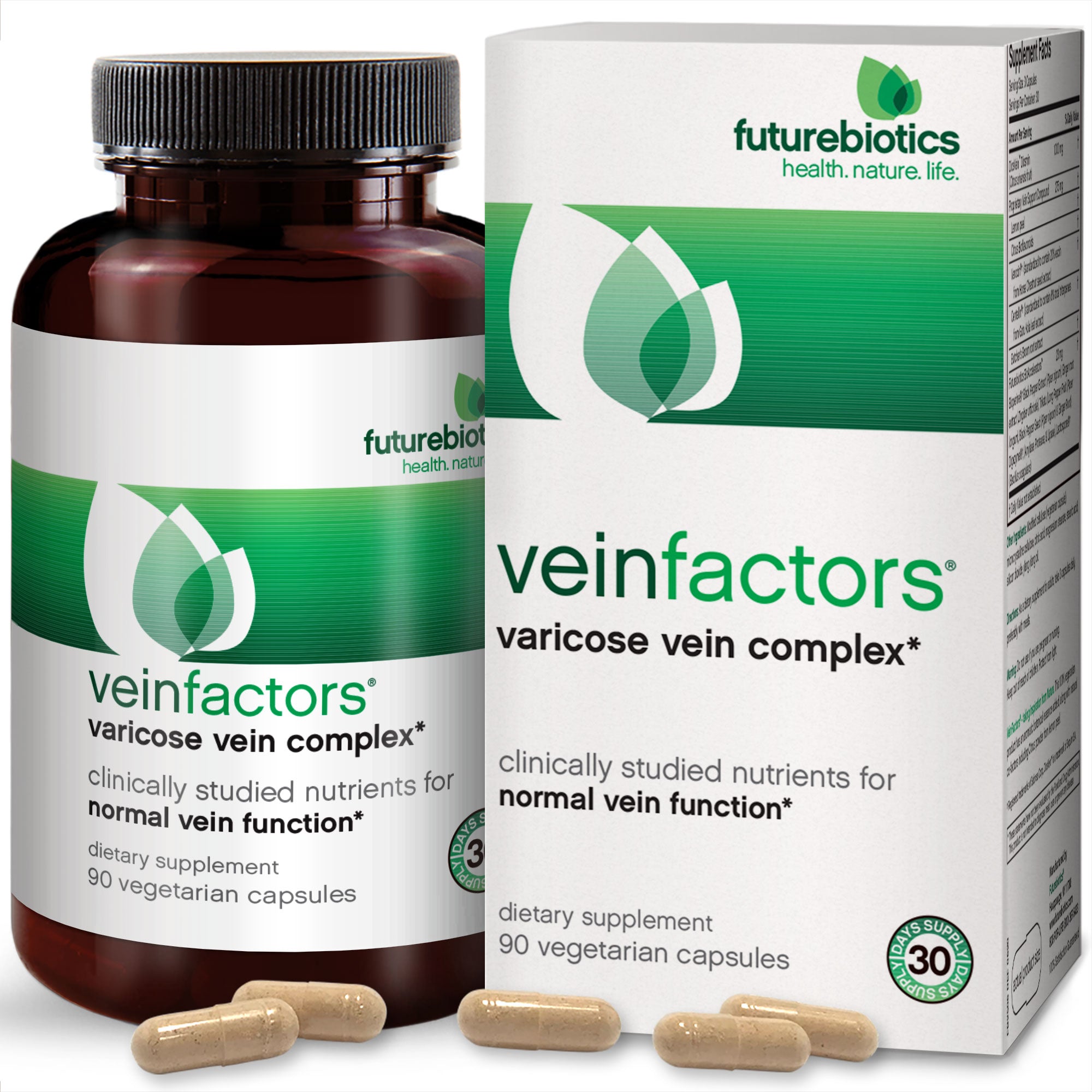 VeinFactors Varicose Vein Complex, 90 Capsules - Futurebiotics product image