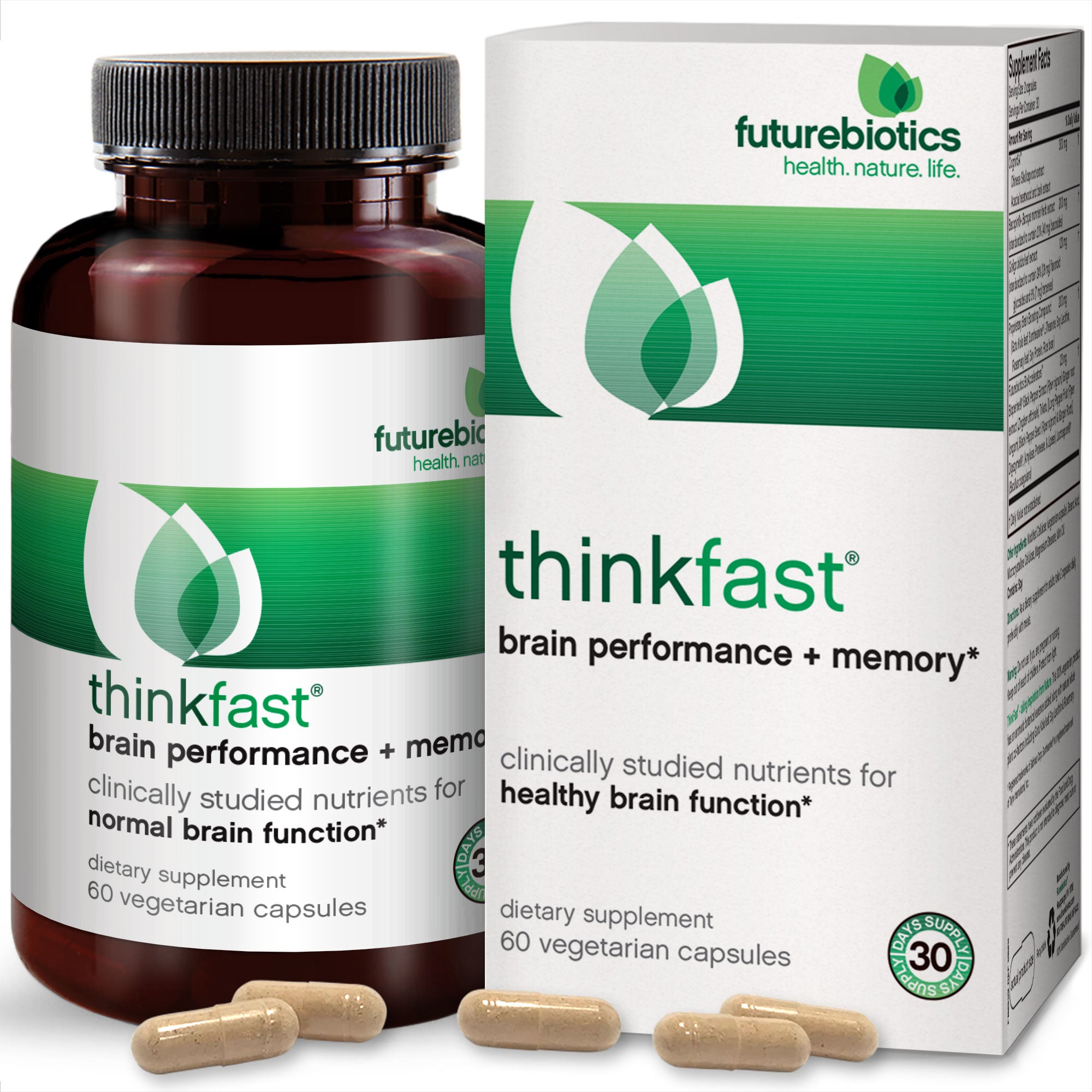 ThinkFast Brain Performance + Memory, 60 Capsules - Futurebiotics product image