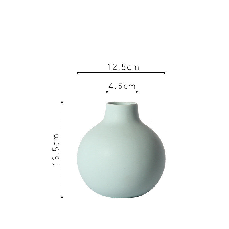 Baby Turquoise Bulb Ceramic Vase Collection | Modern Minimalist Turquoise-image-6