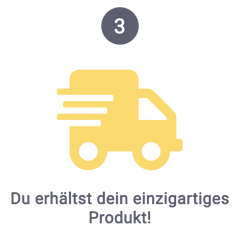 Du erhältst dein personalisiertes Produkt!