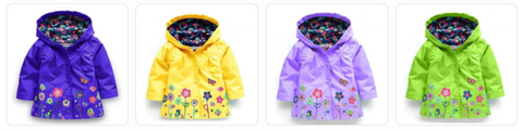 girls windbreaker comes in candy colors good mood guarantee on a rainy day
