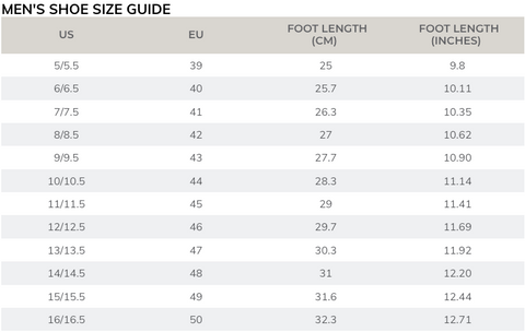 ECCO Shoe Size Chart: What You Need To Know Van and Bacon