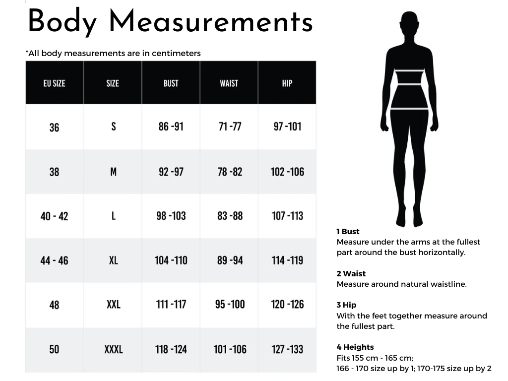 Size Guide Body Measurements