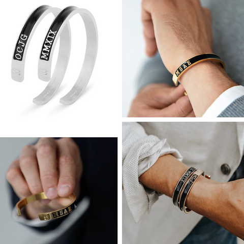 Enamel bracelet for men.