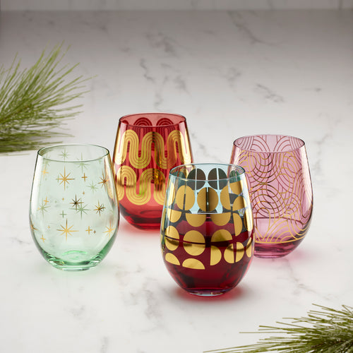 Festive Cocktail Glasses, Set Of 4 – Cambridge Silversmiths®