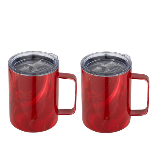 20 Oz Stackable Plaid Coffee Mugs, Set Of 2 – Cambridge Silversmiths®