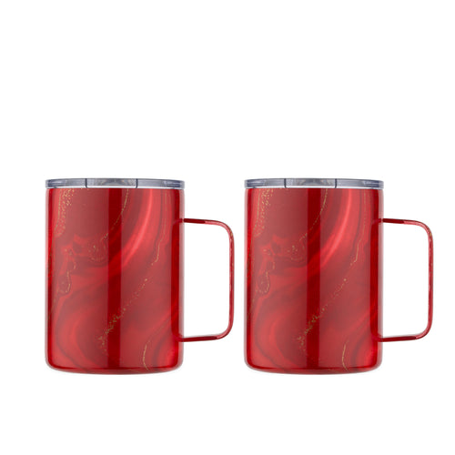 Robert Irvine 16 Oz Black Coffee Mugs, Set Of 2 – Cambridge Silversmiths®