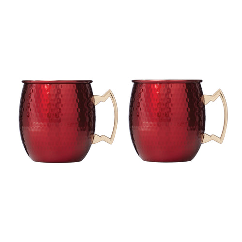 Red Copper & Ceramic Coffee Mug, 16-oz.