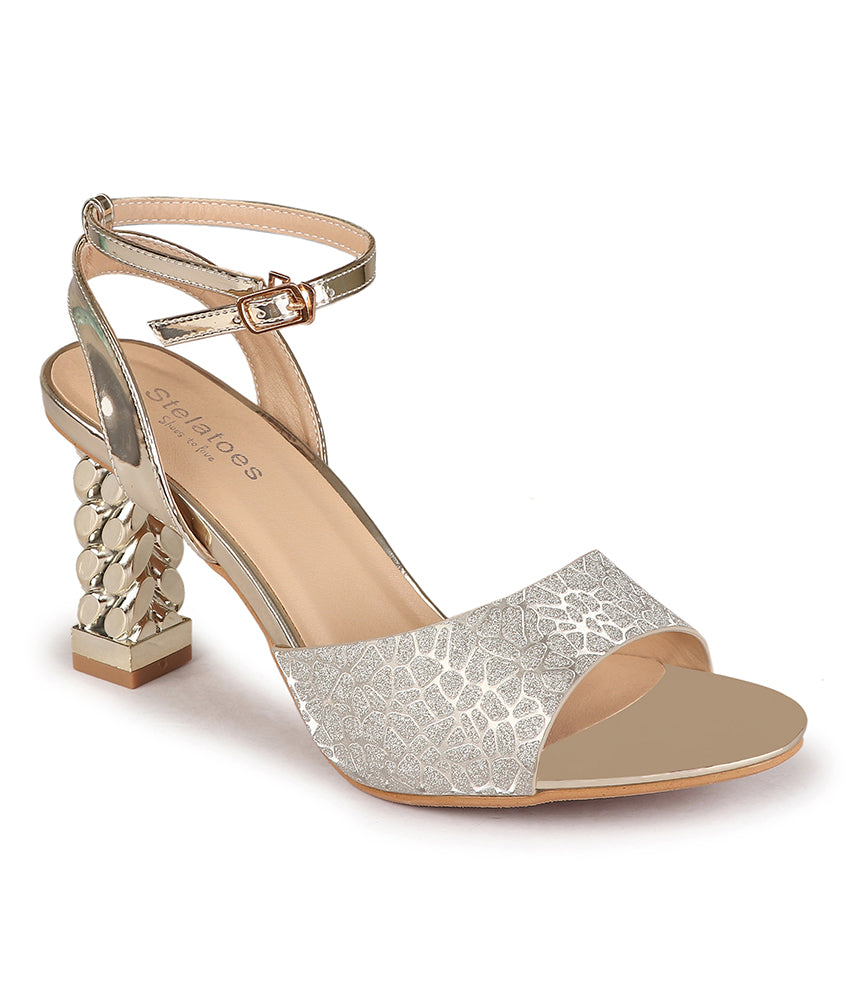 Women Gold Party Sandals – Stelatoes