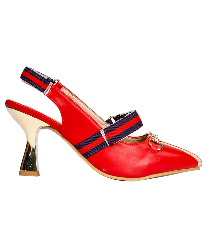 Women Red Urban Sandals – Stelatoes