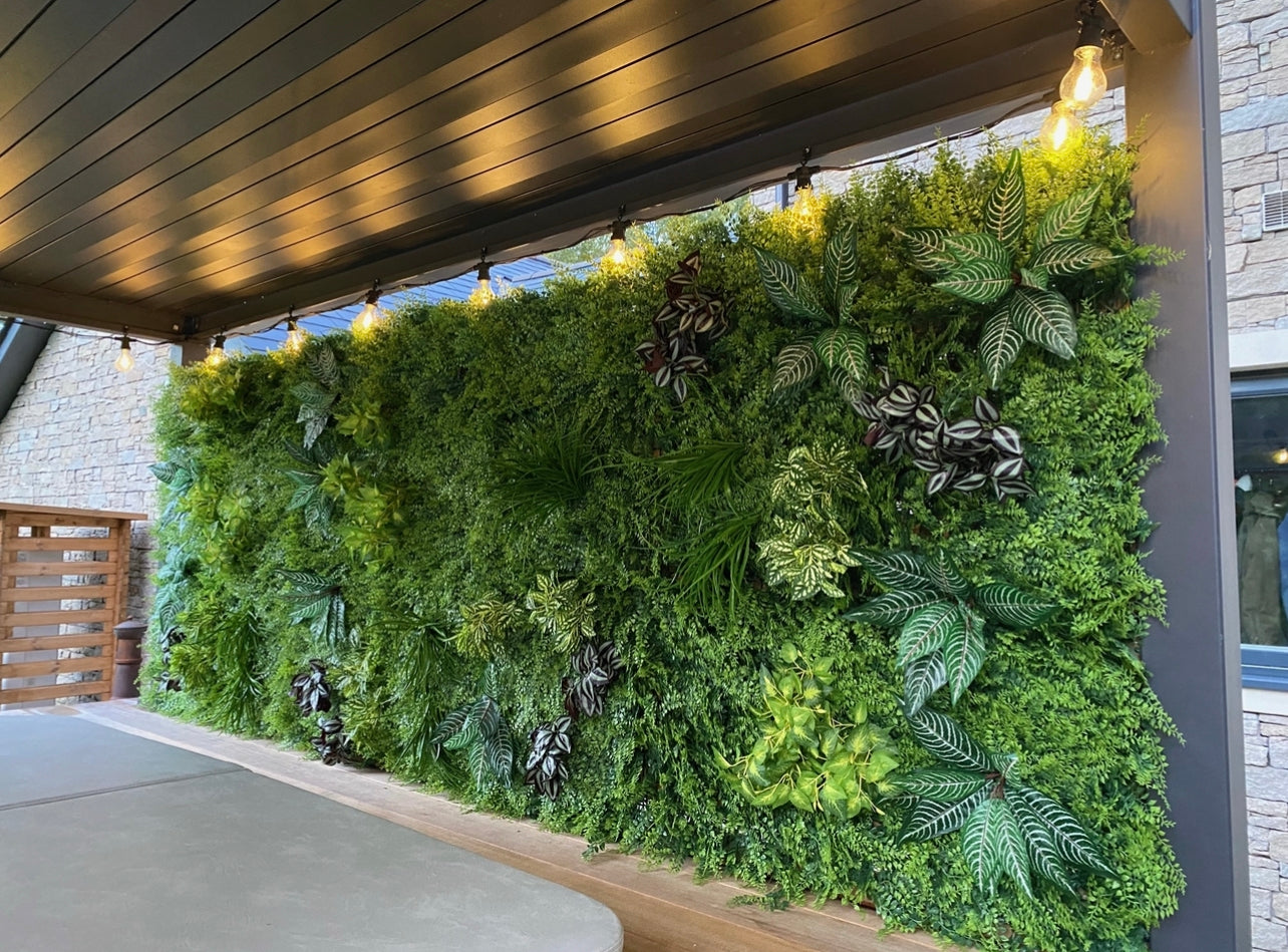 Rain Forest Green Artificial Plant Wall (1x1m) | Treesy Green