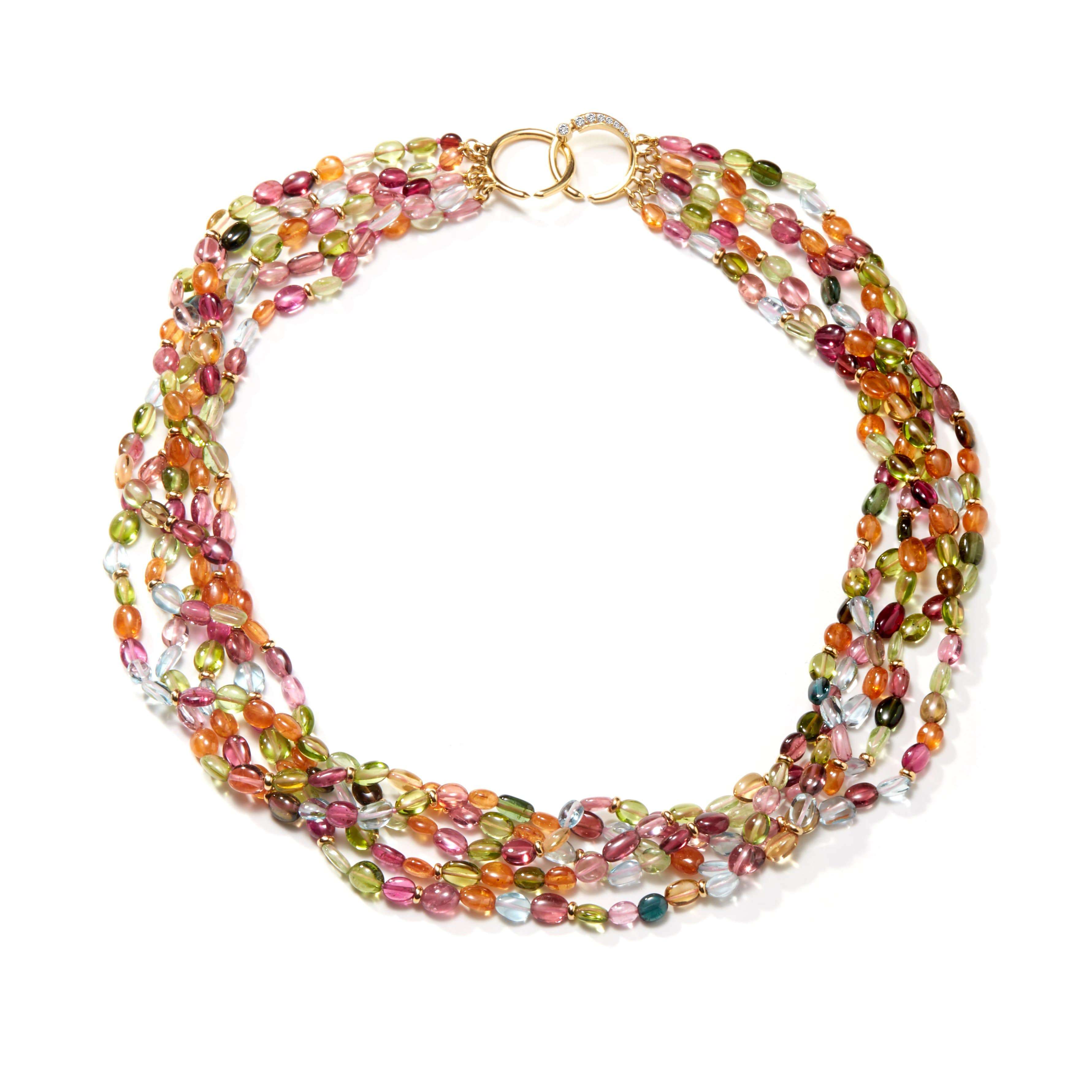 Mogul Multicolor Torsade Bead Necklace from Syna Jewels – SYNAJEWELS