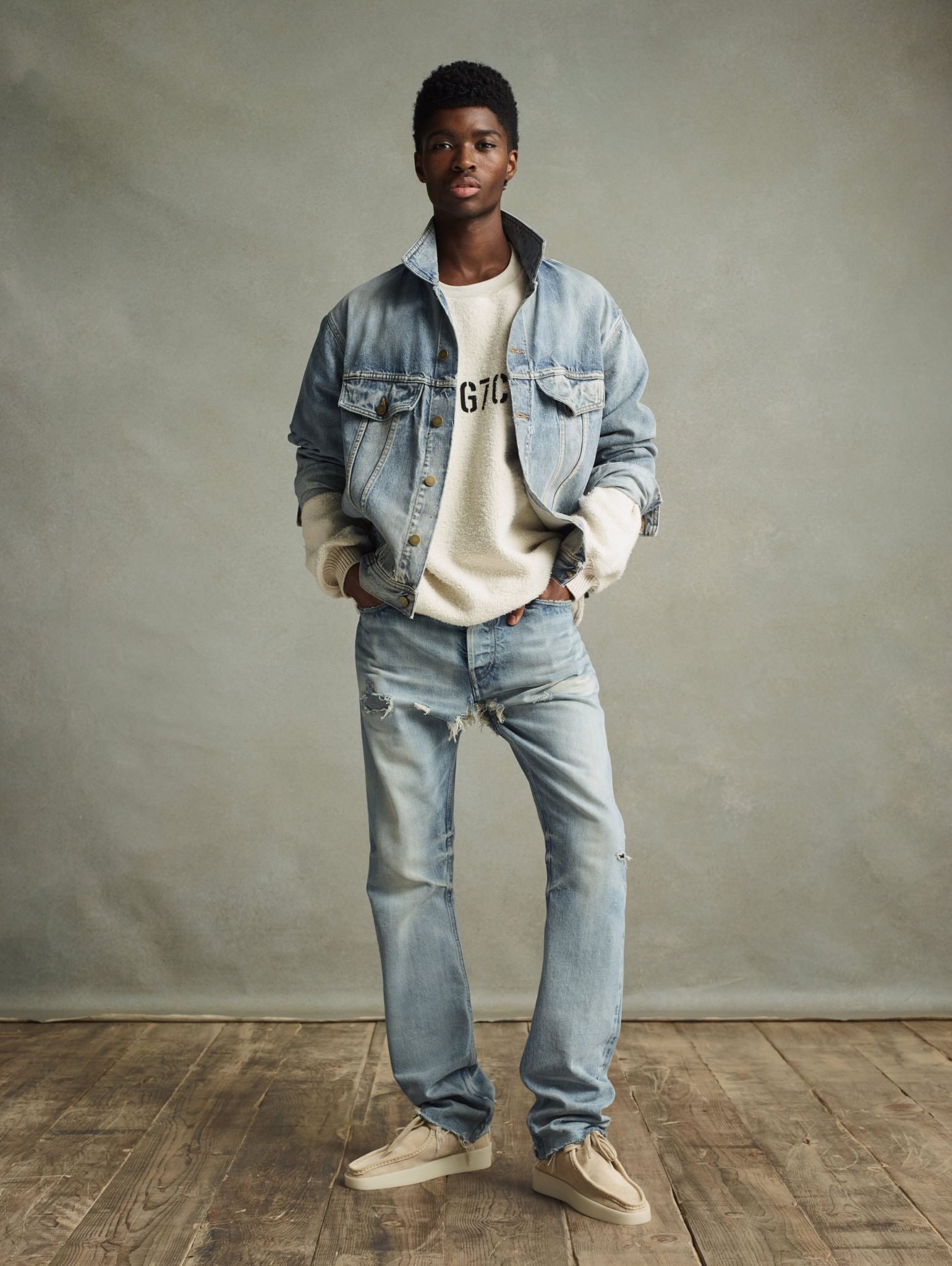 極美品 fear of god seventh collection GRAYS-