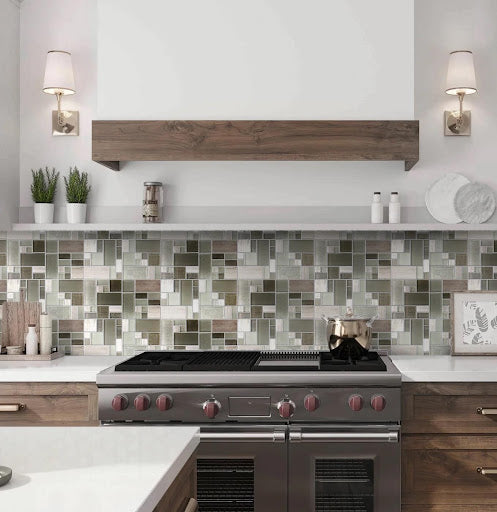 Modern Abstraction Kitchen Backsplash tiles