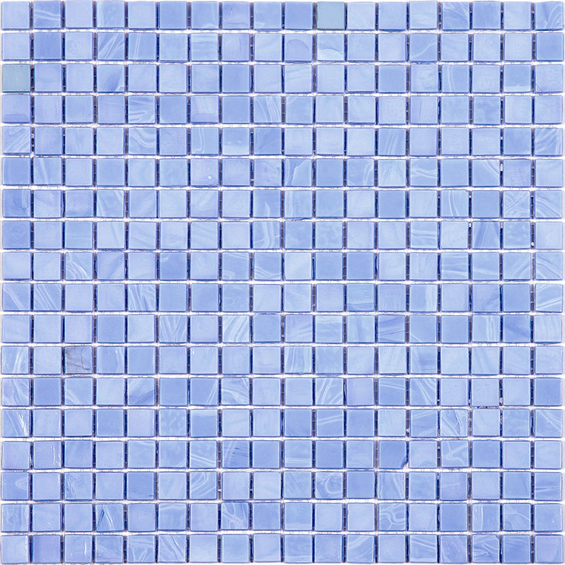 Baby Blue 12x12 Glossy Uniform Square Glass Mosaic Tile (20 pack, 18.69 sq ft/case) - Sample