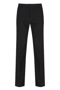 Boys Adjustable Waist Stain Resistant Slim Fit School Trousers Pack of 2   Endource