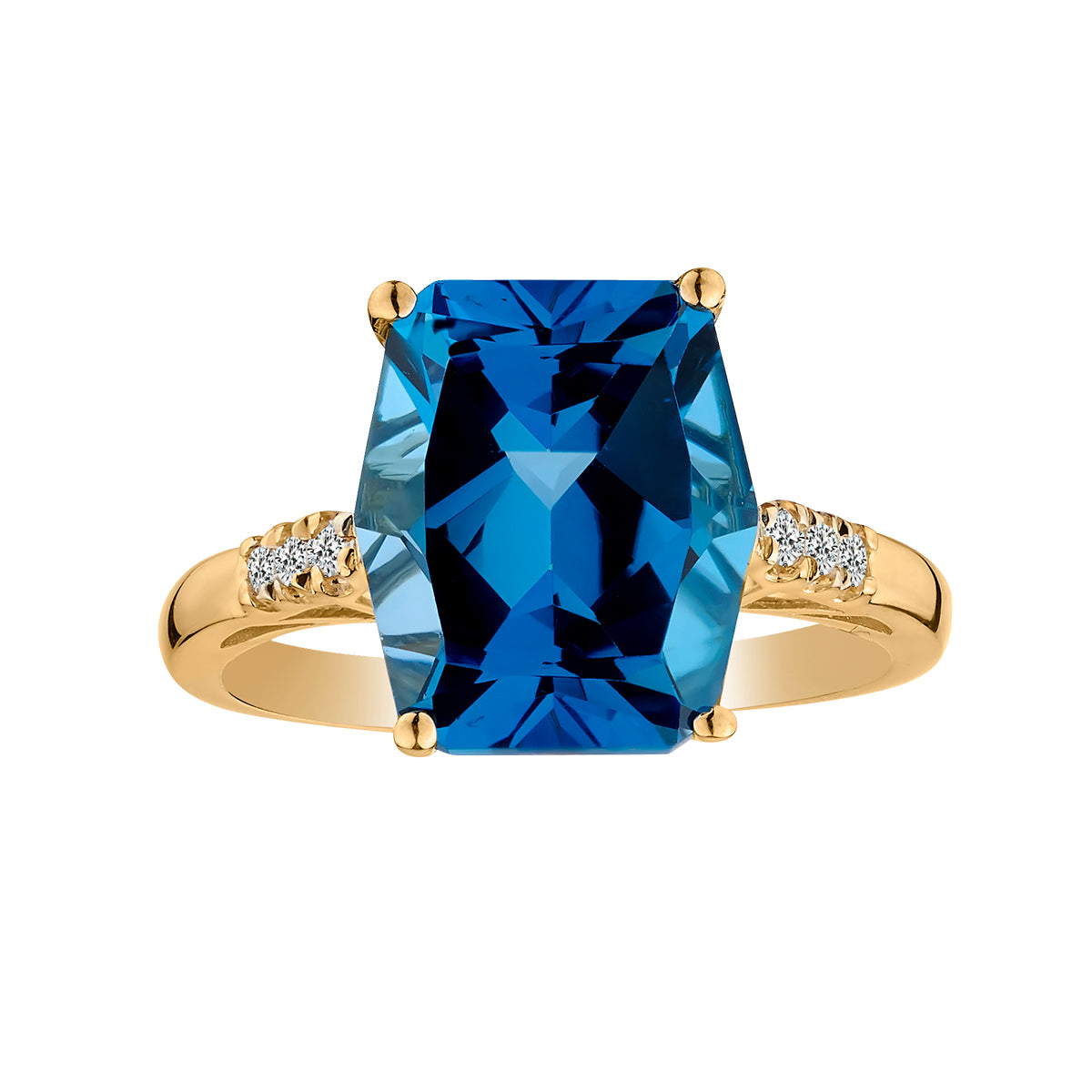 London Blue Topaz And Diamond Fashion Ring #105420 - Seattle Bellevue