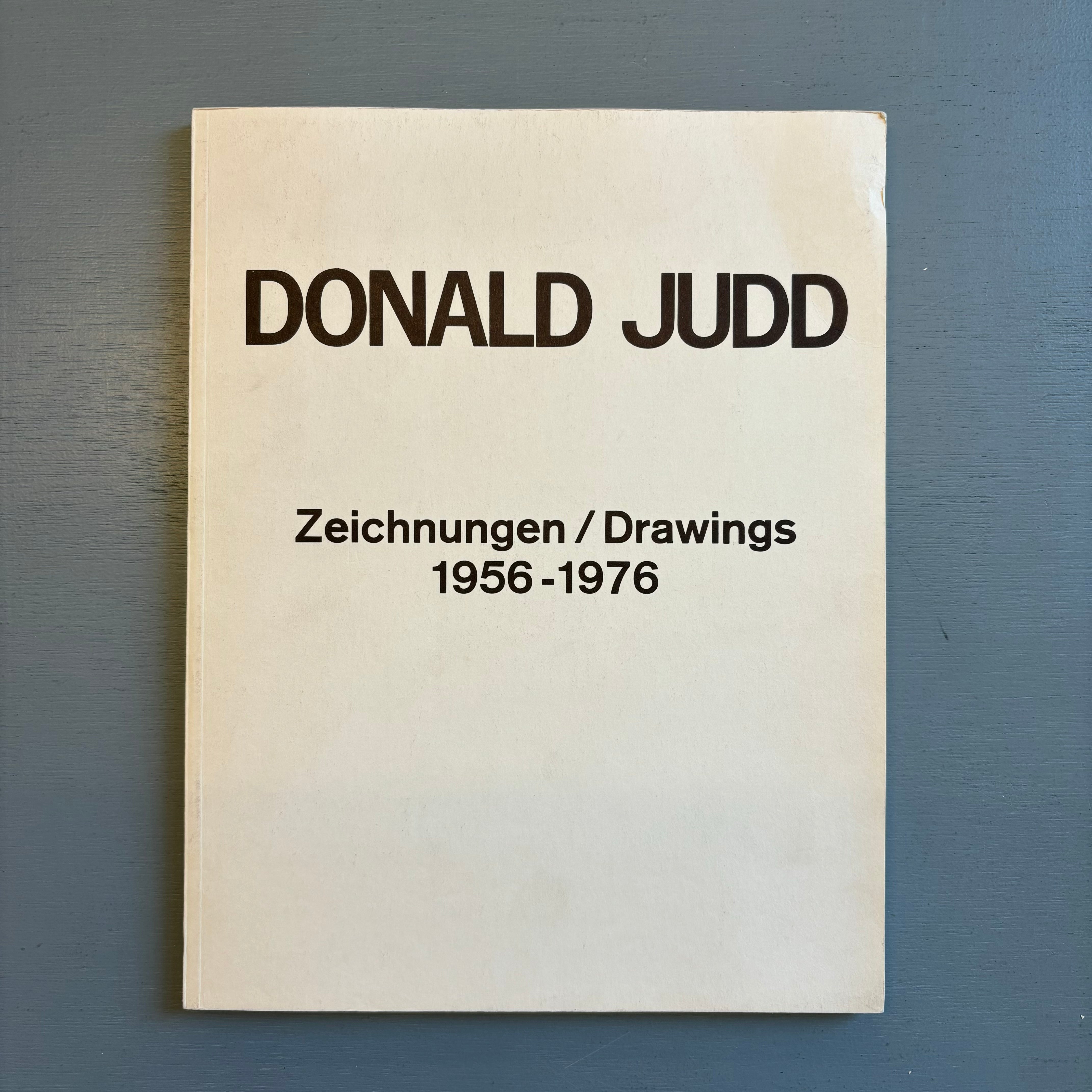 Donald Judd - Zeichnungen/Drawings 1956-1976 - Kunstmuseum Basel 1976