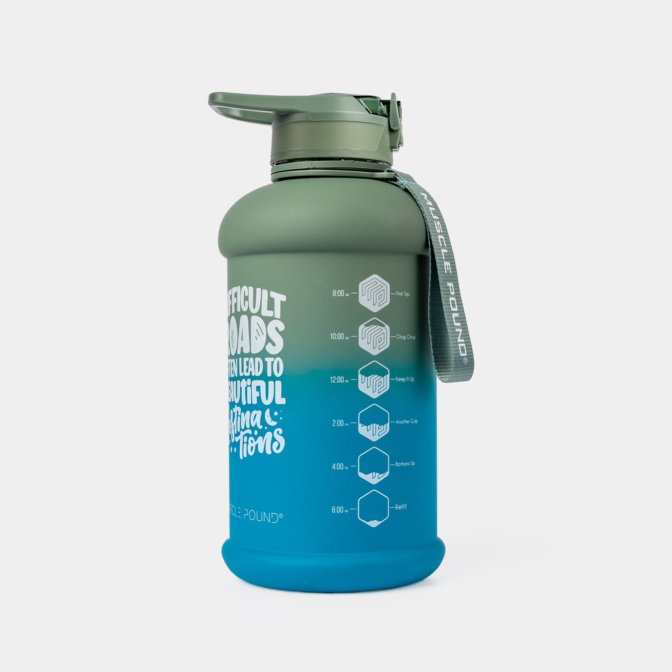 Humble + Hydrated 20 oz Water Bottle - Green