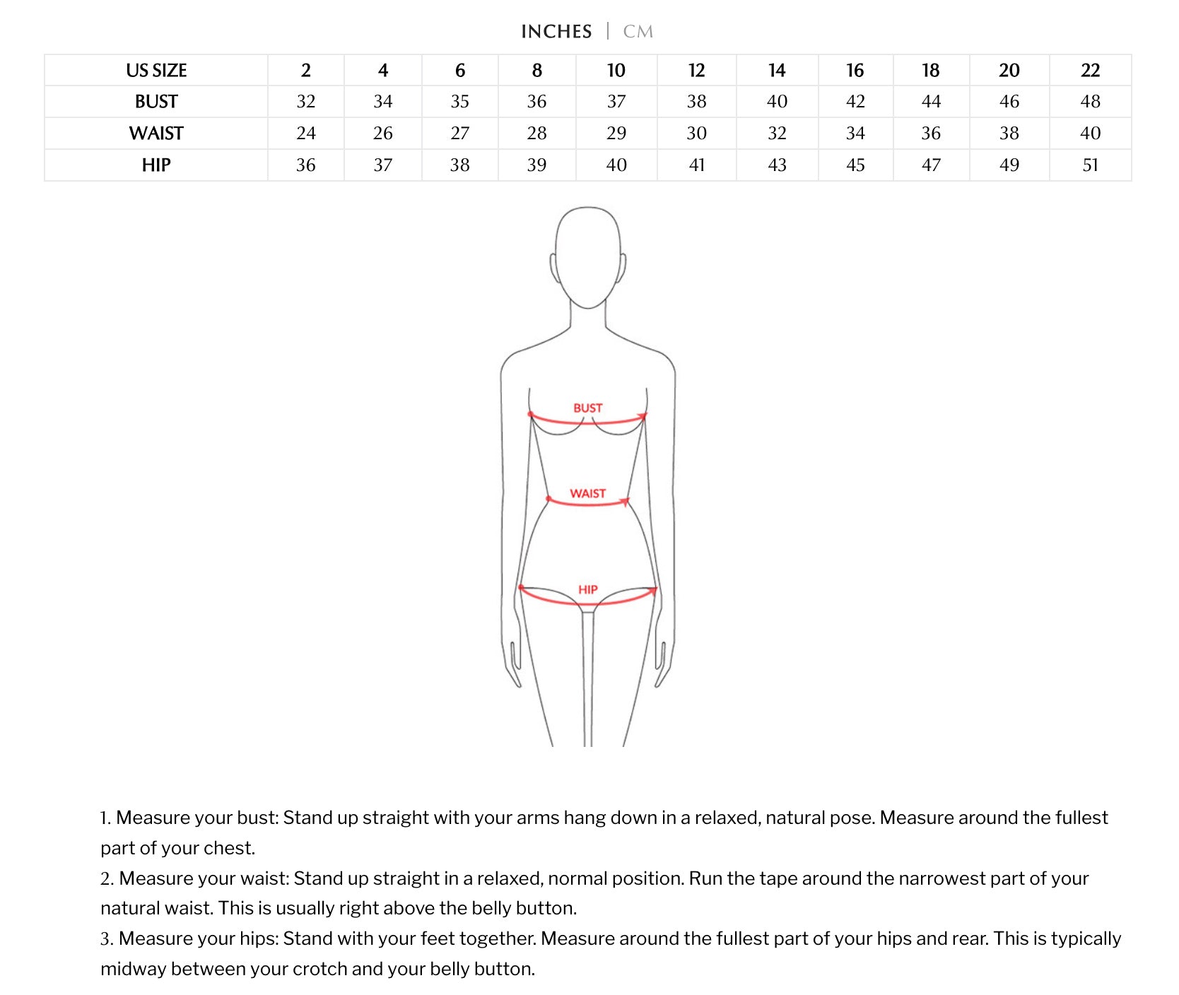 Size Guide – Ladivine by Cinderella Divine