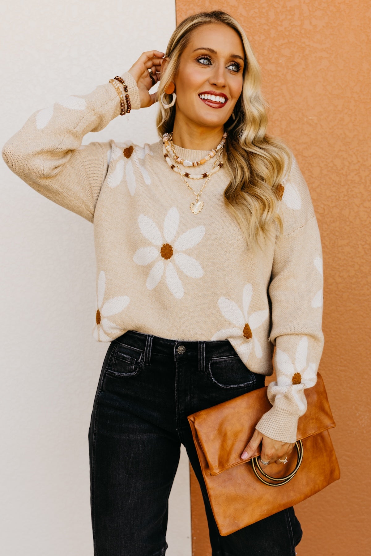 The Jillian Floral Sweater - MOD Boutique product image