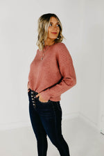 The Erika Ribbed Sweater - Auburn
