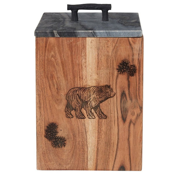 Wooden Engraved Cutting Board Bear Mountain Scene Cabin Rustic Country –  Footsteps in the Past