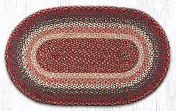 Oval Printed Natural Jute Rugs  Ozark Cabin Décor LLC – Ozark Cabin Décor,  LLC