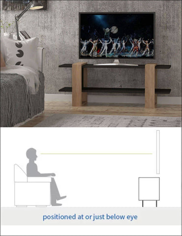 the right TV stand height