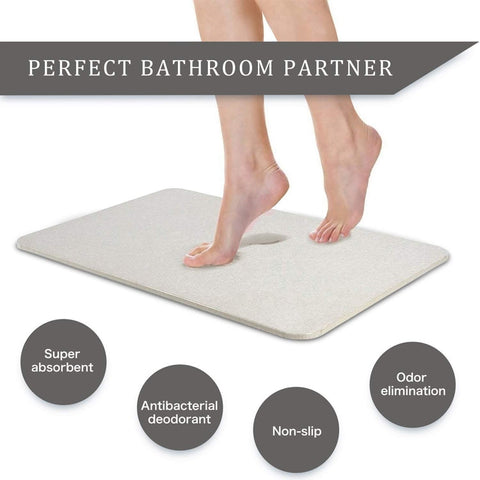 Soil Diatomaceous Earth Bath Mat Pink (Japan Import)