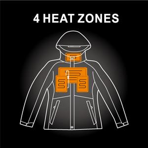 Heating elements for heated jackets