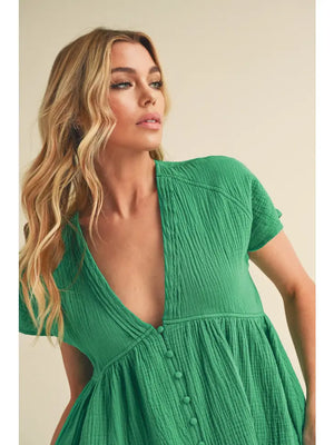 Flowy Button Down Blouse - The Velvet Daisy Shoppe - Flowy Blouses For Women