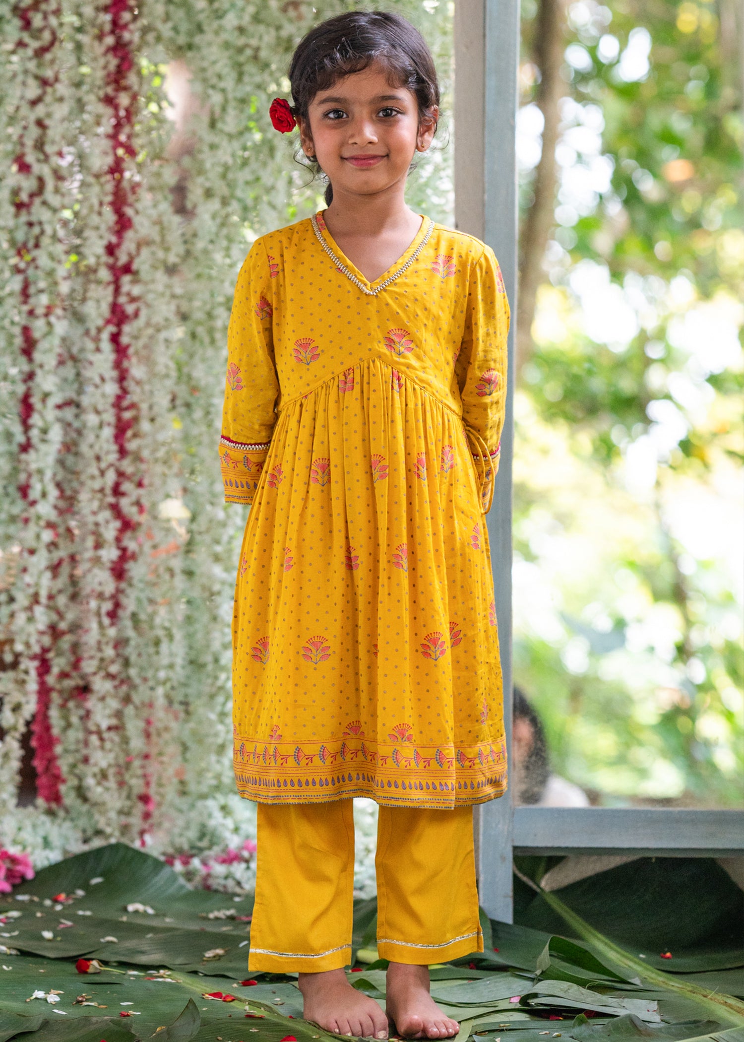 Anvi Yellow Kurta Pant Set Girls (2Years - 12Years)