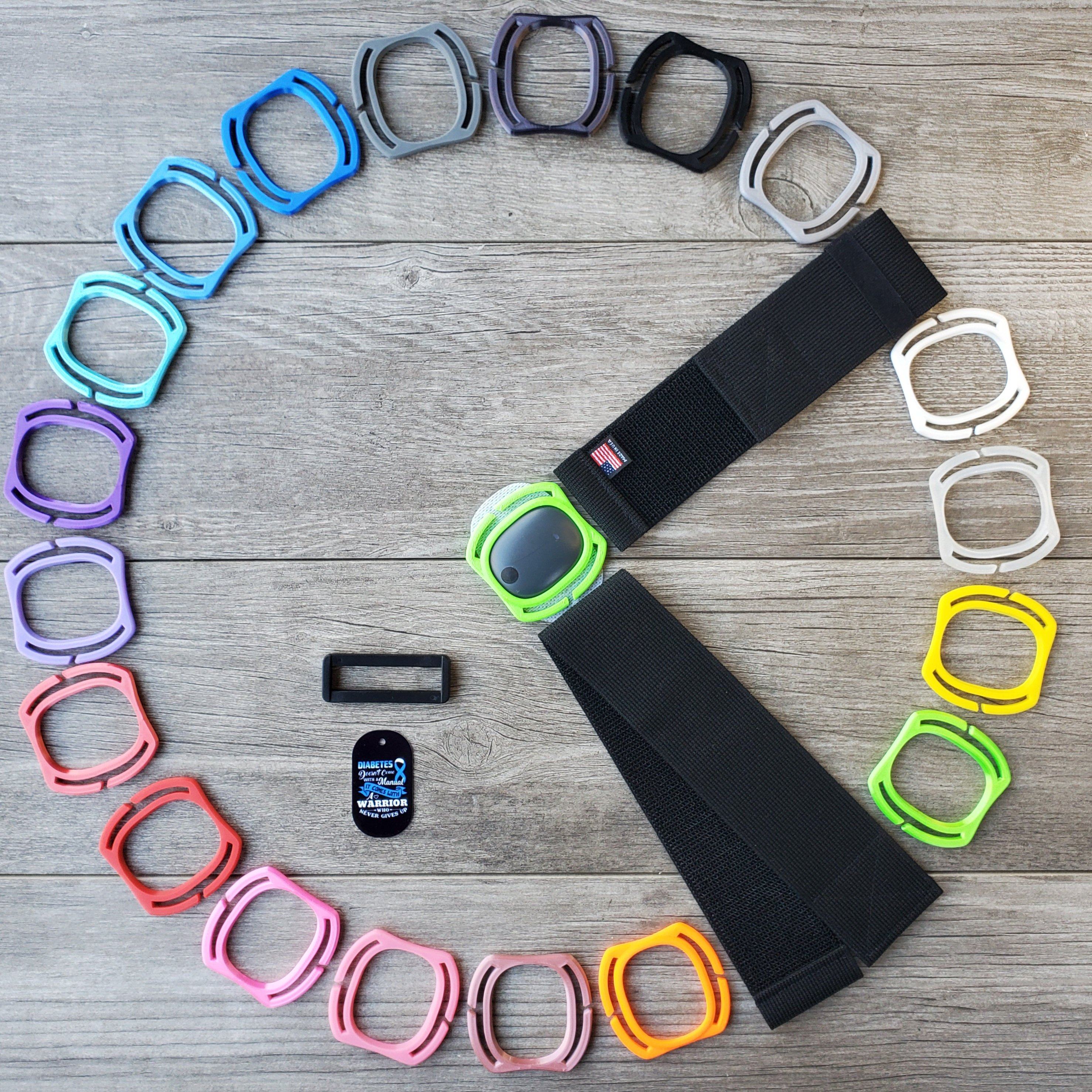 Eversense Starter Kit :  Case & Two 2" Wide Velcro® All-In-One Protection Bands