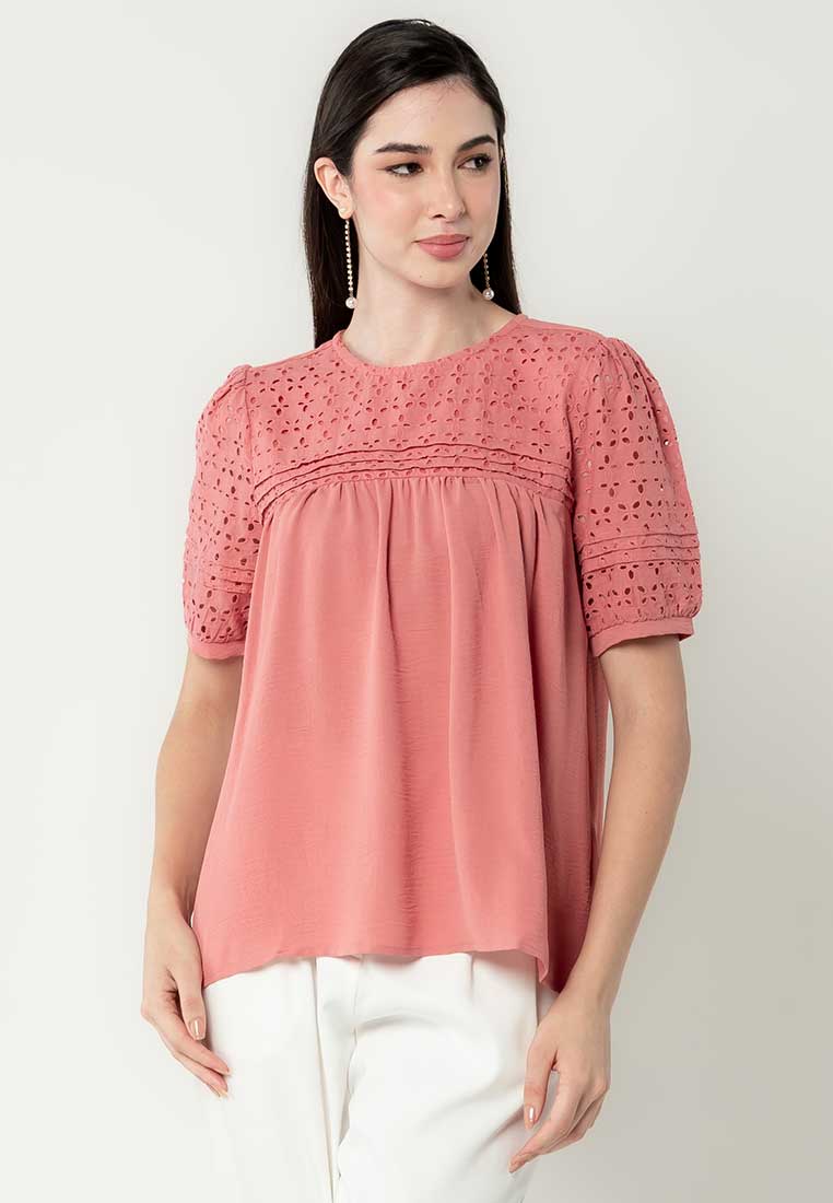 Aurelia Eyelet Top