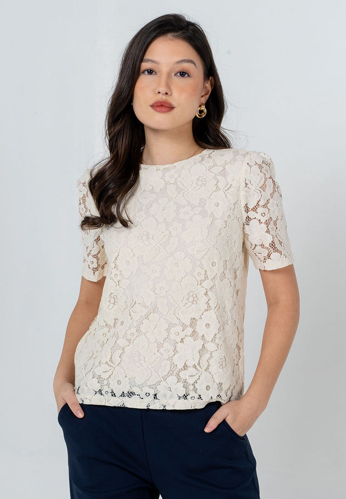 Herlene Top with Lace Collar – Paperdolls