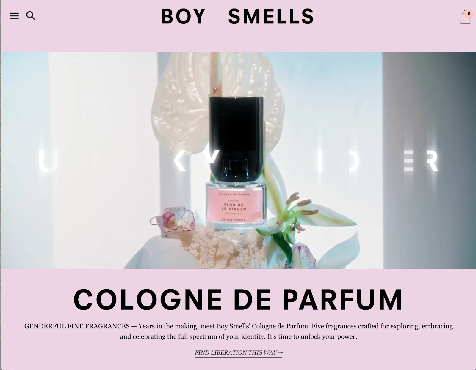 Boy Smells香水的品牌视觉形象包含了男性和女性气质