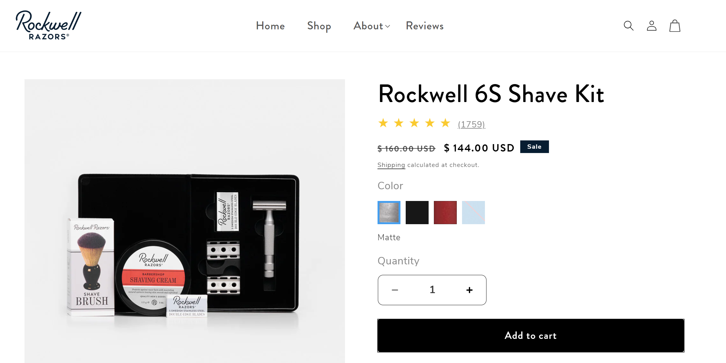 Rockwell Razors页面