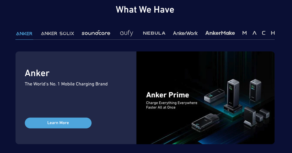 anker product portfolios