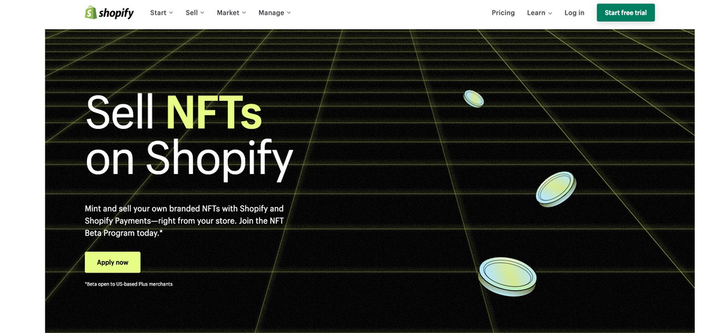 Shopify 的 NFT 测试版